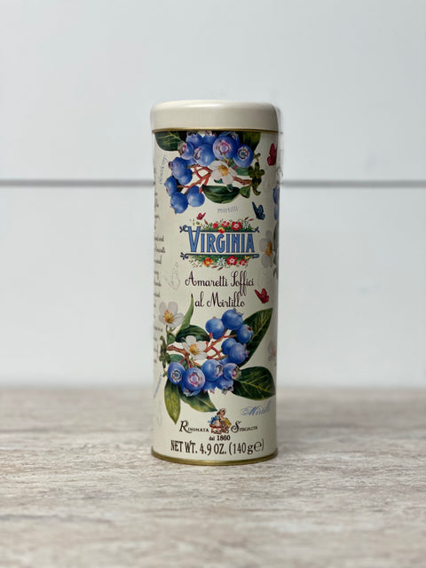 Virginia Soft Blueberry Amaretti Tin, 140g