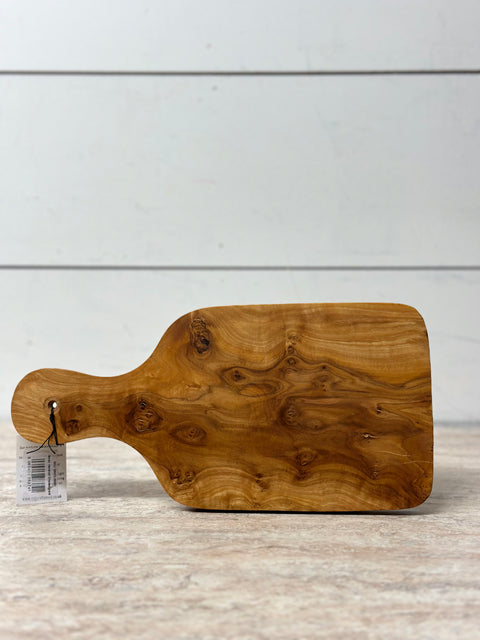 Naturally Med Olive Wood Small Handled Cheeseboard
