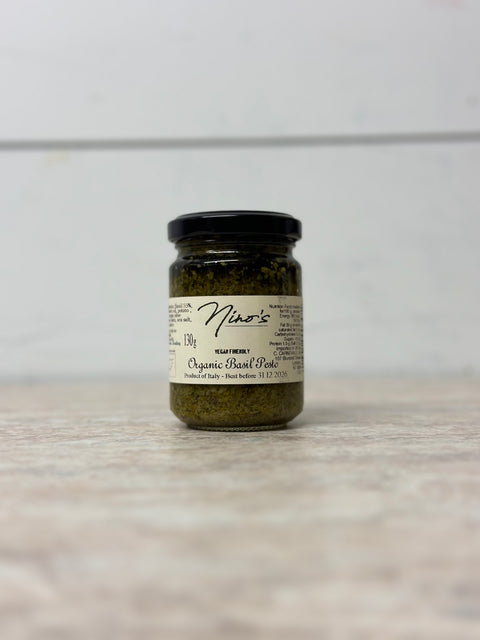 Nino’s Own Label Organic Basil Green Pesto, 130g