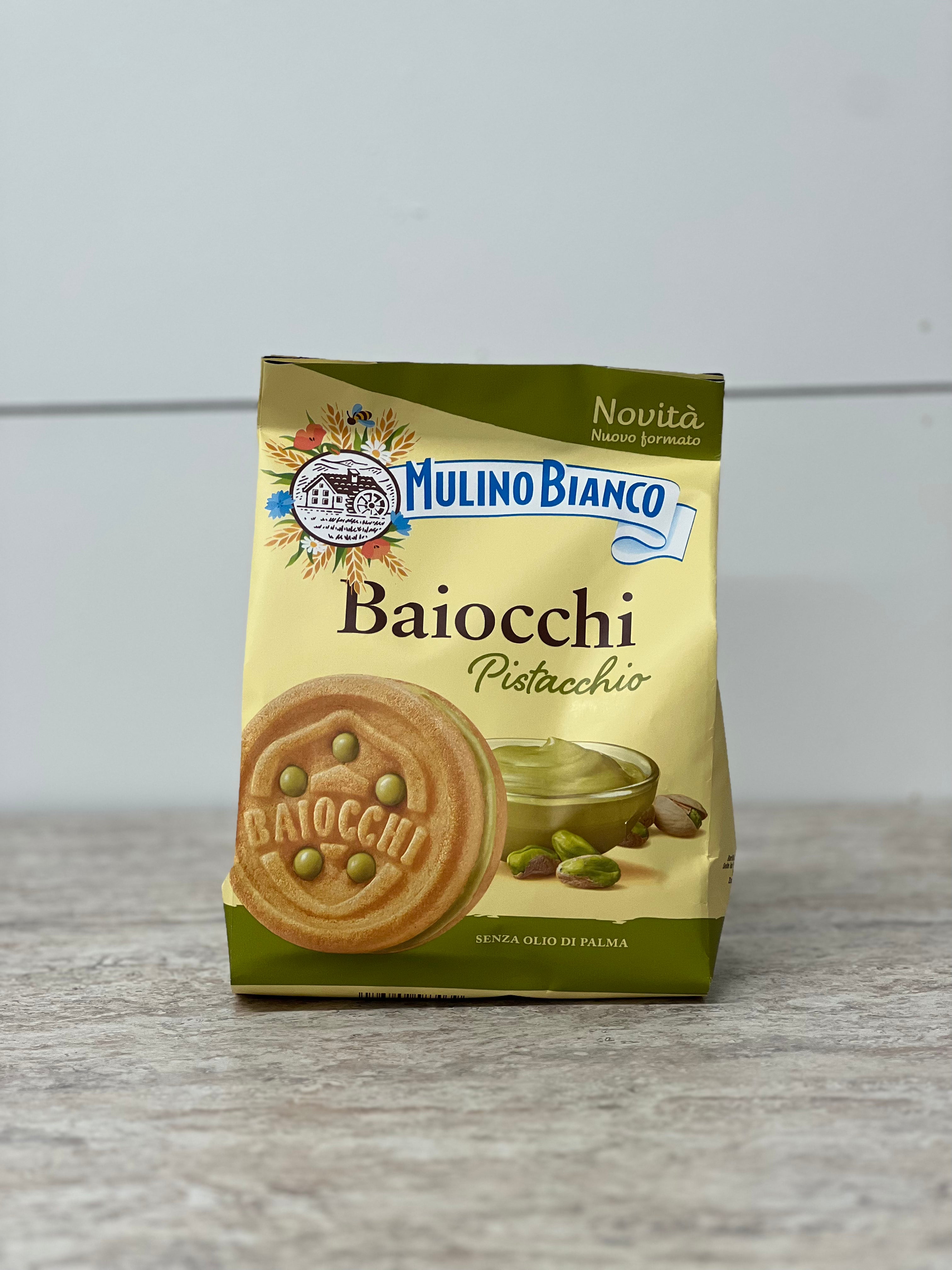 Mulino Bianco Baiocchi Biscuits With Pistachio, 240g – Nino's Italian Deli