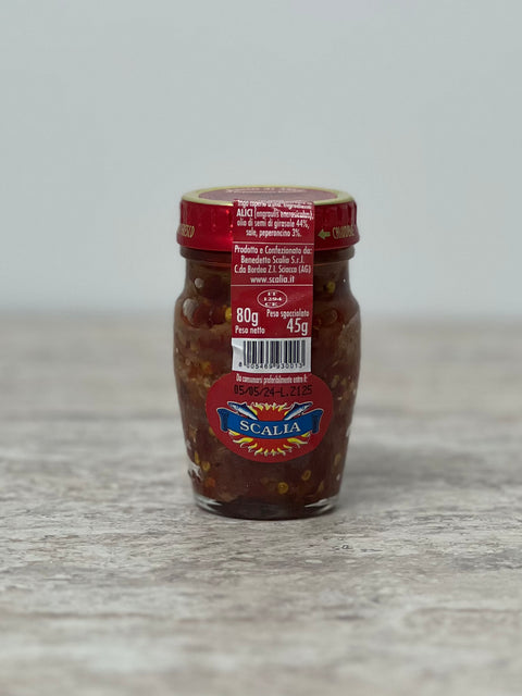Scalia Anchovy Fillets With Chilli, 80g
