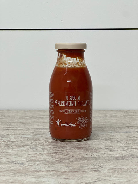Contadini Tomato Sauce With Chilli Peppers, 250g