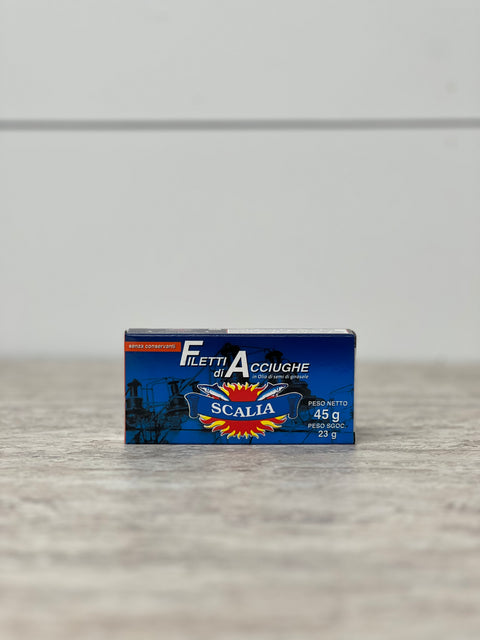 Scalia Anchovy Fillets In Sunflower Oil, 45g