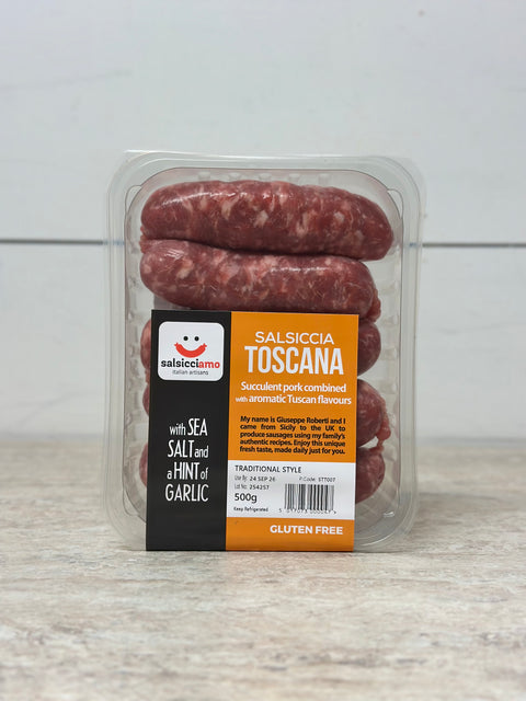 Salsicciamo Italian Sausage with Sea Salt and Garlic (Toscana), 500g