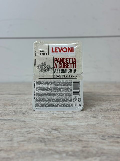 Levoni Cubed Smoked Pancetta, 140g (2x70g)