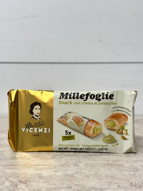 Vicenzi Millefoglie Puff Pastry Rolls Filled With Pistachio Cream, 125g
