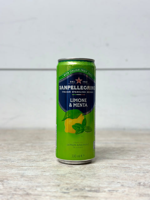 San Pellegrino Sparkling Water With Lemon and Mint, 33cl
