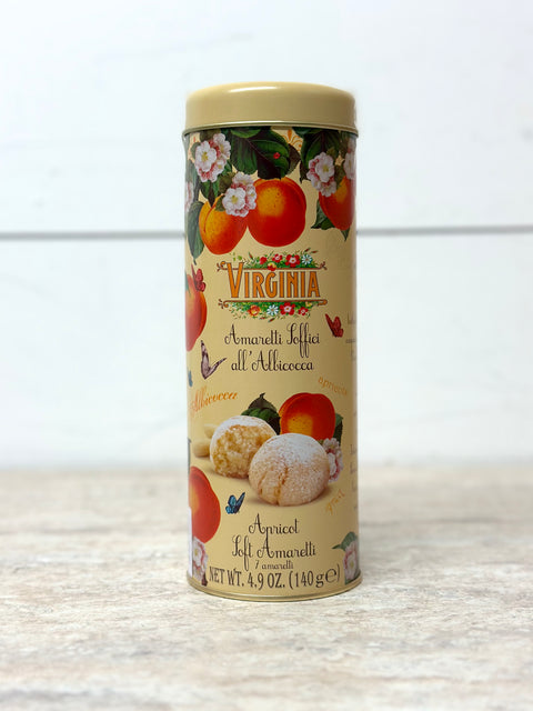 Virginia Soft Apricot Amaretti Tin, 140g