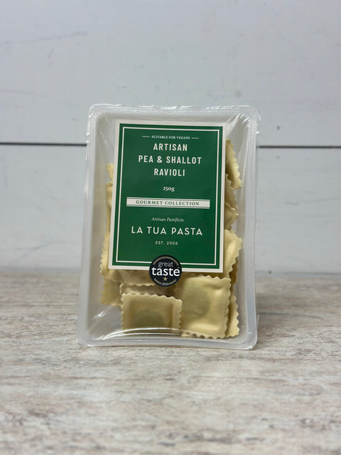 La Tua Pasta Handmade Filled Ravioli With Pea & Shallot, 250g
