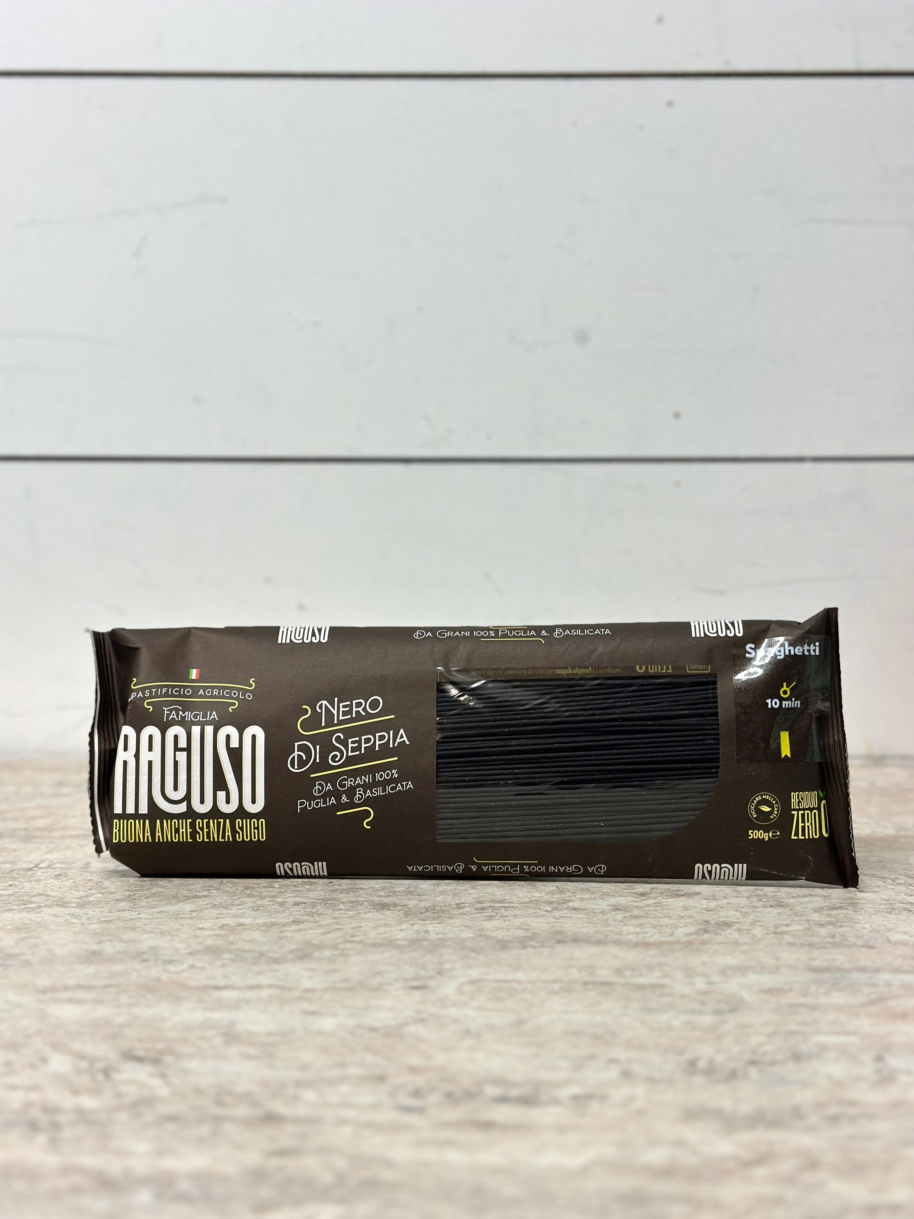 Raguso Spaghetti with Squid Ink, 500g – Nino's Italian Deli