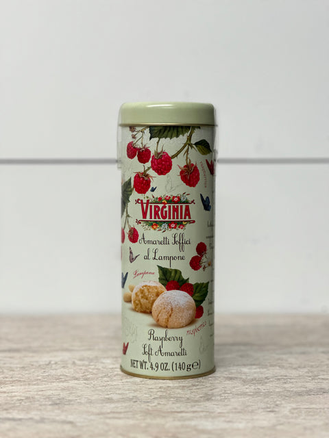 Virginia Soft Raspberry Amaretti Tin, 140g