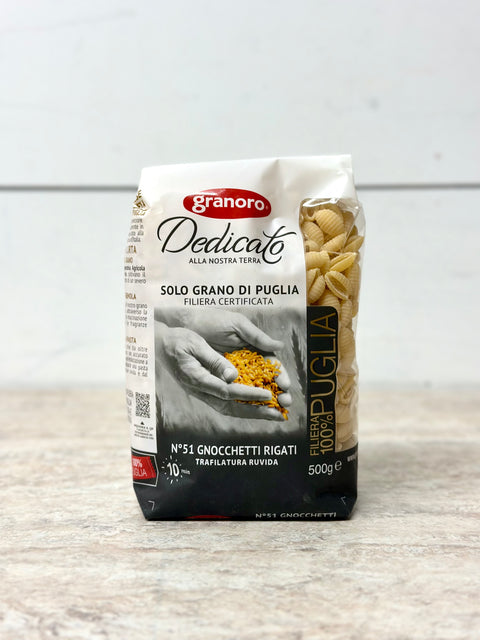Granoro Dedicato Gnocchetti Rigate Pasta, 500g