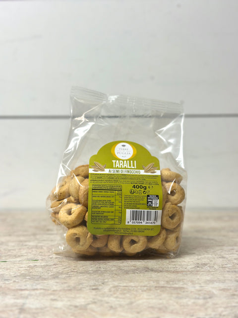 Terre Di Puglia Taralli With Fennel, 400g