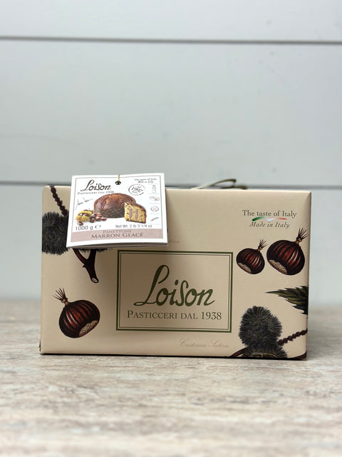 Panettone Marron Glacé Loison, (Frutta e Fiori) 1kg