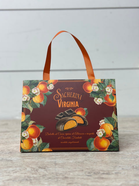 Virginia Christmas Bag With Chocolates Filled With Apricot Jam, 160g