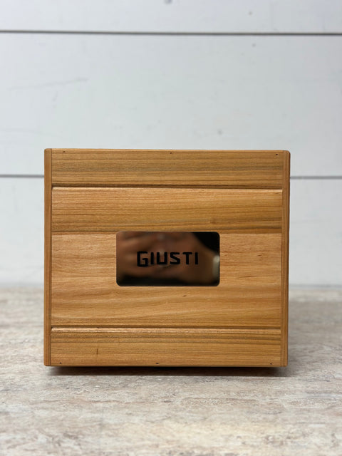 Giusti Balsamic Vinegars Wooden Gift Set, 2x25cl