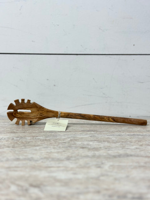 Naturally Med Olive Wood Pasta Spoon