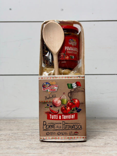 Antico Penne Alla Puttanesca Gift Set, 400g + 280g + 30g