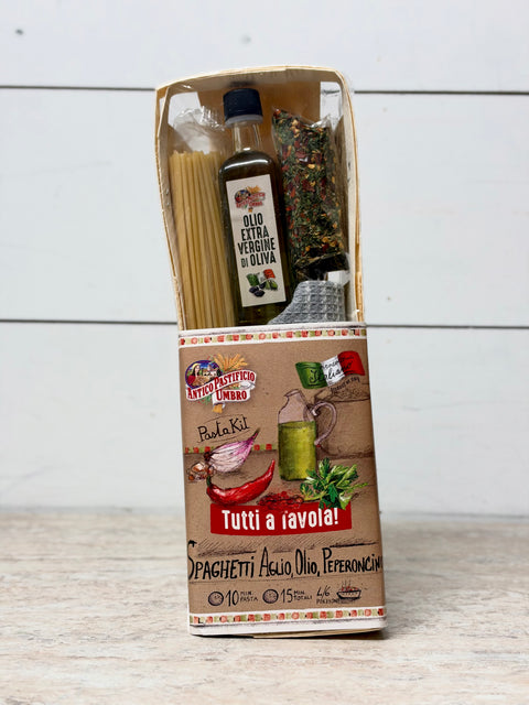 Antico Spaghetti Aglio, Olio, Peperoncino Gift Set, 500g + 0.055l + 30g