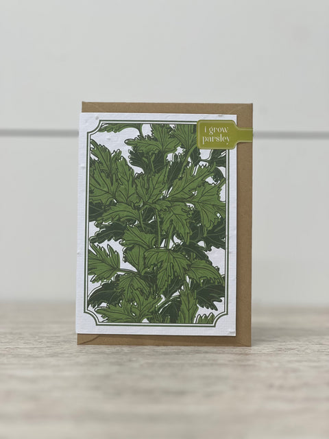 Plant Me Greeting Card (Parsley)