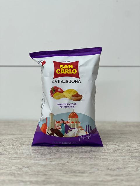 San Carlo Paprika Potato Crisps, 50g