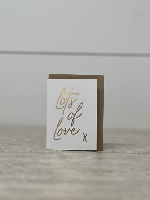 Greeting Card “Lots Of Love” (Mini)