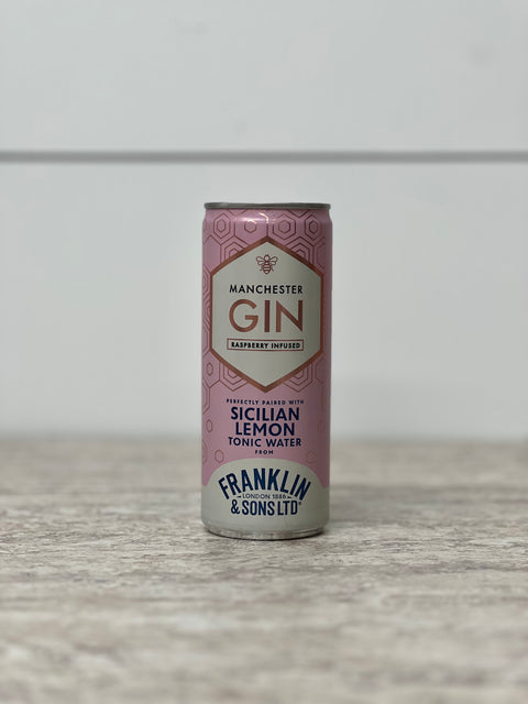 Franklin & Sons Manchester Gin With Sicilian Lemon Tonic Water, 250ml