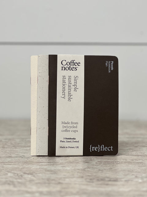 Coffee Notes Pack Of 3 Notebooks (Plain, Lined, Dotted)