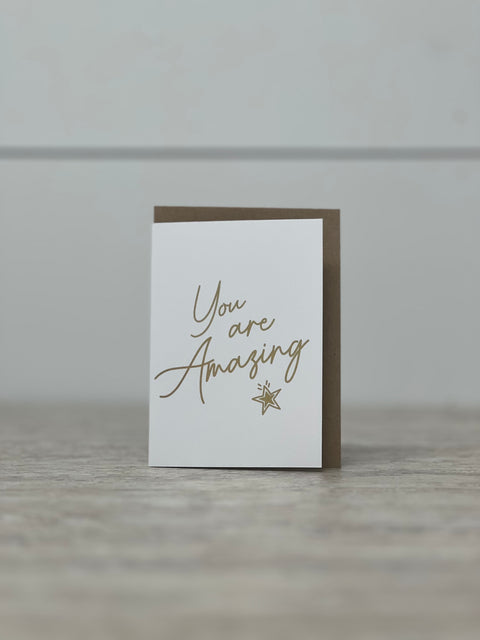 Greeting Card “You Are Amazing” (Mini)