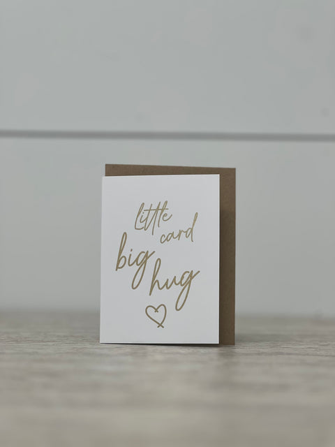 Greeting Card “Little Card Big Hug” (Mini)