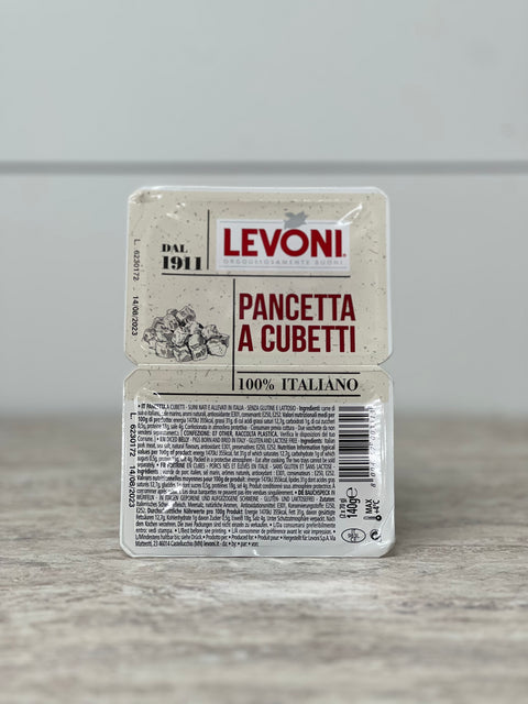 Levoni Cubed Pancetta, 140g (2x70g)